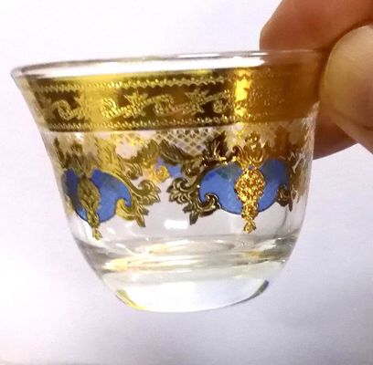 کیفیت High End Luxury Gold Decal Decorated Tumbler Drinking Glasses کارخانه