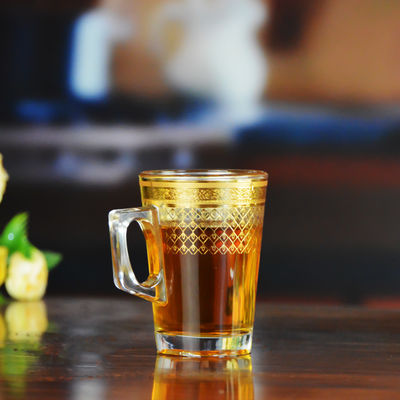 کیفیت Golden Decorated Gold Decal Tumbler Drinking Glasses کارخانه