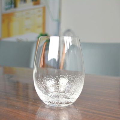 کیفیت 500ml Transparent Stemless Whiskey Tumbler Glasses , Wine Glass Tumbler کارخانه