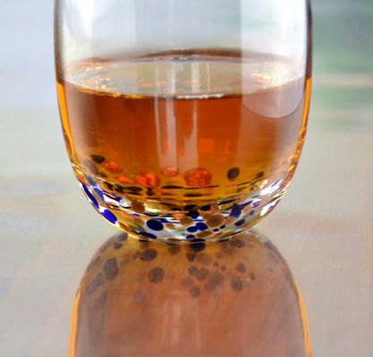 کیفیت Red Stars Bottomed Creative Macadam Tumbler Drinking Glasses کارخانه