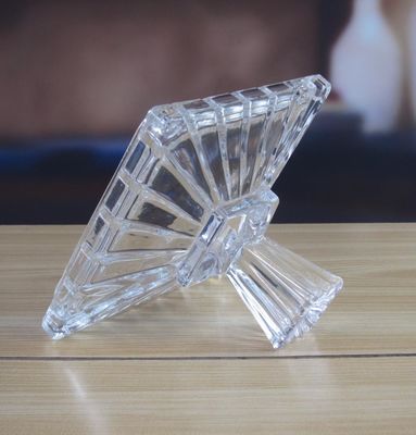 کیفیت Square Optic Stripes Glass Storage Jars For Candy کارخانه