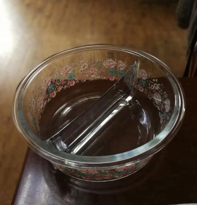 کیفیت Two Pots Borosilicate Clear Glass Storage Jars , Glass Bowls With Lids کارخانه