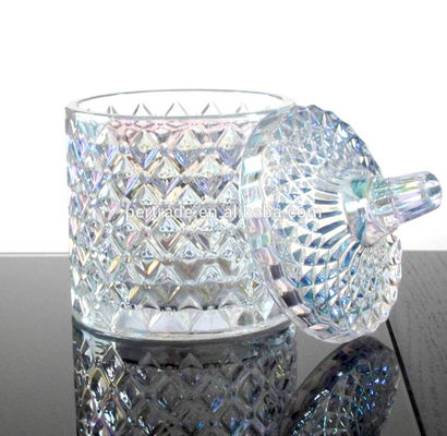 کیفیت Glass Storage Jars With Lid For Wax کارخانه