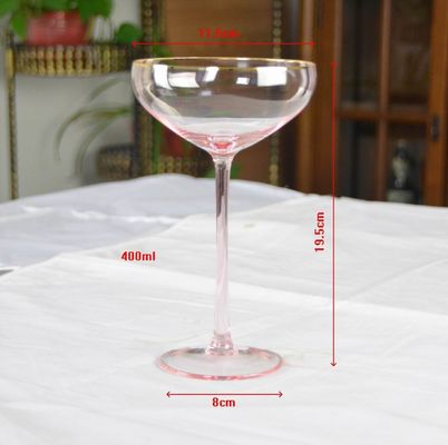 کیفیت Pink Crystal Cocktail Glasses کارخانه