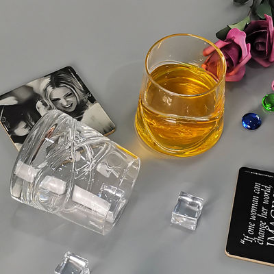 کیفیت Inlaid Arc Design Handmade Whiskey Glass کارخانه
