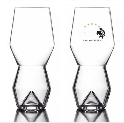 کیفیت Unique Peak Bottom Ipa Glass Handmade Crystal Craft Beer Glasses کارخانه
