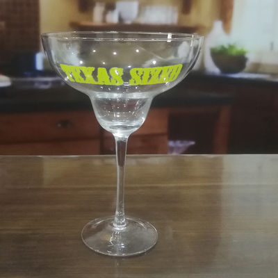 کیفیت LFGB 850ml Margarita Giant Crystal Cocktail Glasses کارخانه