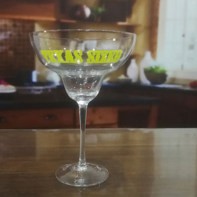 کیفیت LFGB 850ml Margarita Giant Crystal Cocktail Glasses کارخانه
