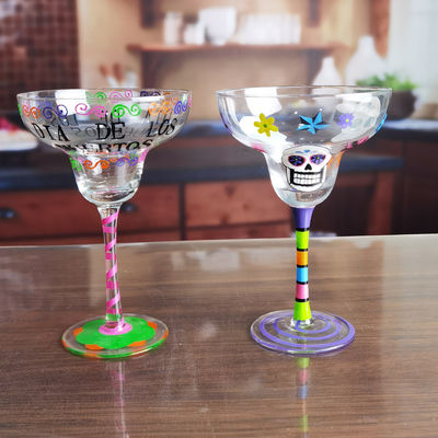 کیفیت Halloween Margarita Glass 12Oz Crystal Cocktail Glasses کارخانه
